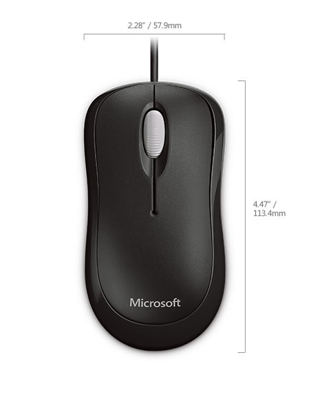 Microsoft Basic Optical Mouse for Business - Black - Image 4