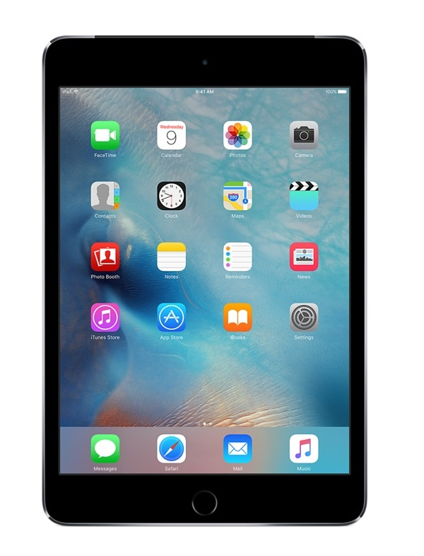 Apple iPad Mini 4 LTE 128GB 7.9" (2048x1536) TOUCHSCREEN RETINA BT 4G-LTE iOS 2 Cameras SPACE GRAY