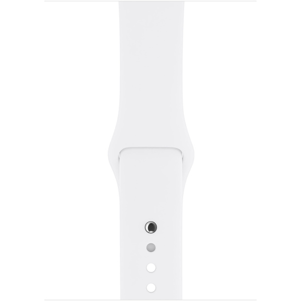 apple watch series 3 silver with white band