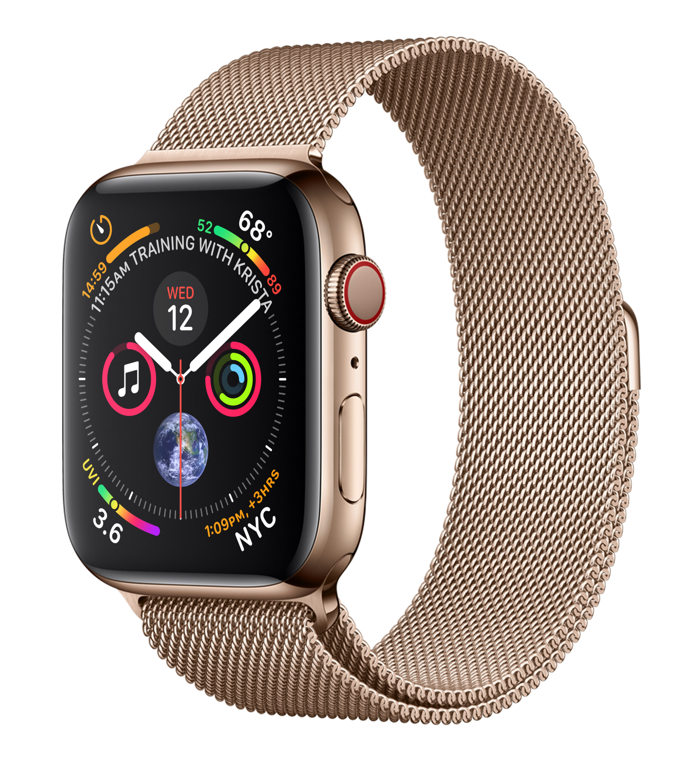 MTV82LL/A | $344 | Apple Watch Series 4 (GPS + Cellular, 44mm, Gold Apple Watch Stainless Steel Series 4