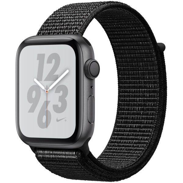 apple watch series 4 gps space gray aluminum case with black sport loop