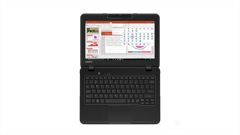 Lenovo 100e Celeron® Dual-Core N3350 1.1GHz 64GB eMMC 4GB 11.6" (1366x768) BT WIN10 Pro Webcam BLACK - Image 7