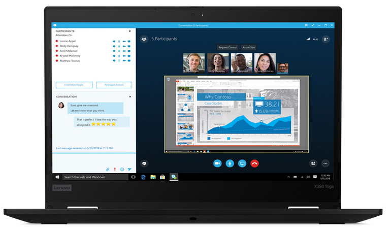 Lenovo ThinkPad X390 Yoga Core™ i5-8265U 1.6GHz 256GB SSD 8GB 13.3