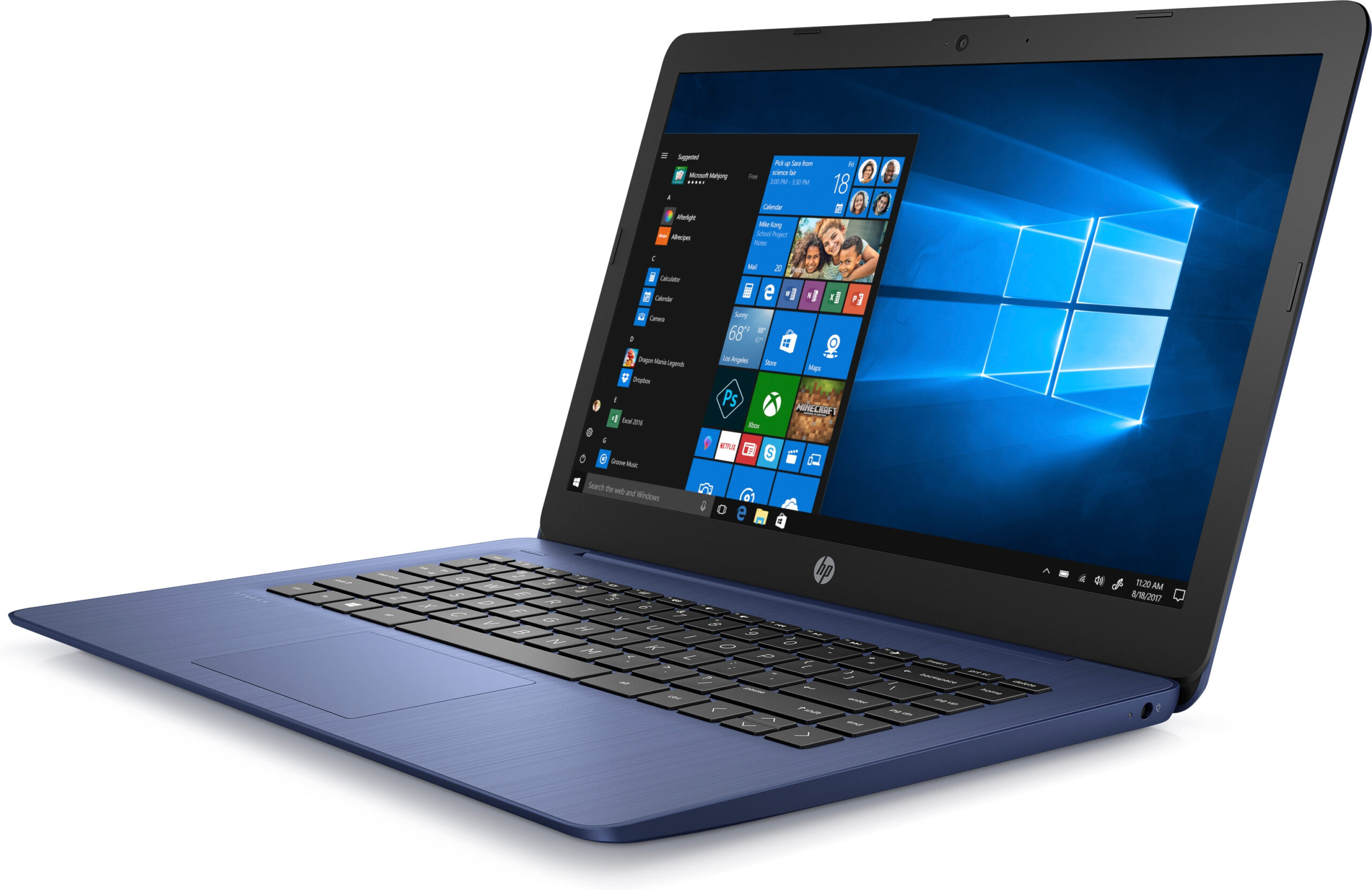 HP Stream 14-CB161 Celeron® N4000 1.1GHz 32GB eMMC 4GB 14" (1366x768) BT WIN10 S Webcam ROYAL BLUE GRADE B - Image 2