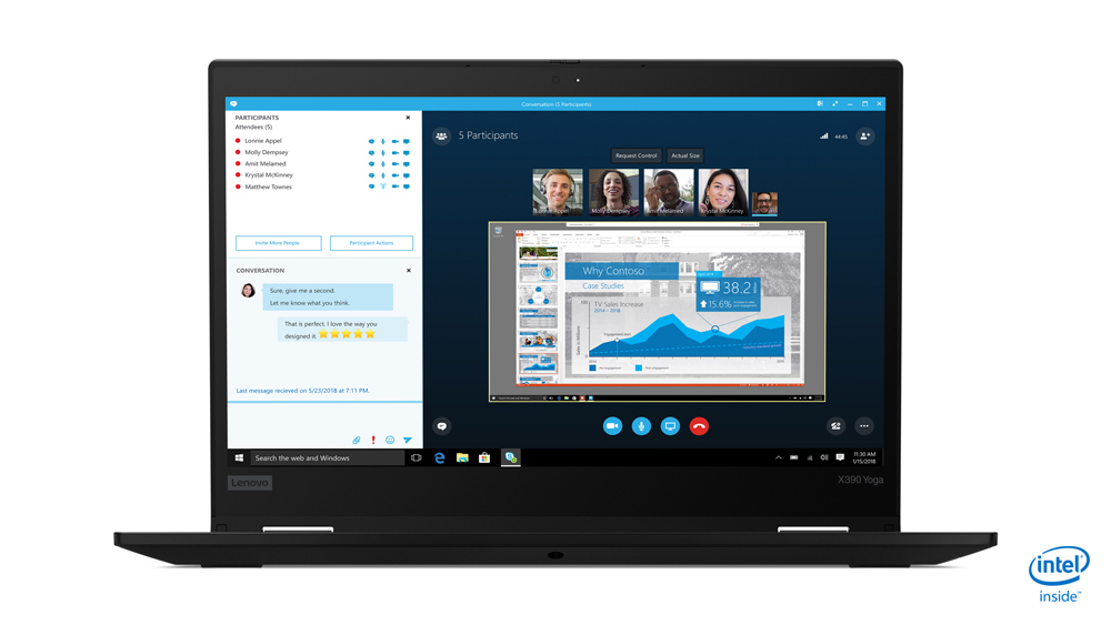 Lenovo ThinkPad X390 Yoga Core™ i7-8650U 1.8GHz 512GB SSD 16GB 13.3" (1920x1080) TOUCHSCREEN BT WIN10 Pro Webcam BLACK Backlit Keyboard FP Reader .63" thin, 2.85 lbs.