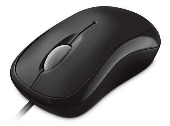 Microsoft 4YH-00005 Black 3 Buttons 1 x Wheel USB Wired Optical 800 dpi Mouse Retail Box may be distressed