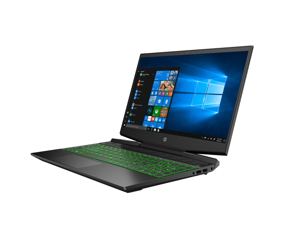 HP Pavilion 15t-DK100 GAMING Core™ i7-10750H 2.6GHz 256GB SSD 8GB 15.6" (1920x1080) 144Hz IPS BT WIN10 Pro Webcam NVIDIA® RTX 2060 6144MB ACID GREEN Backlit Keyboard - Image 3