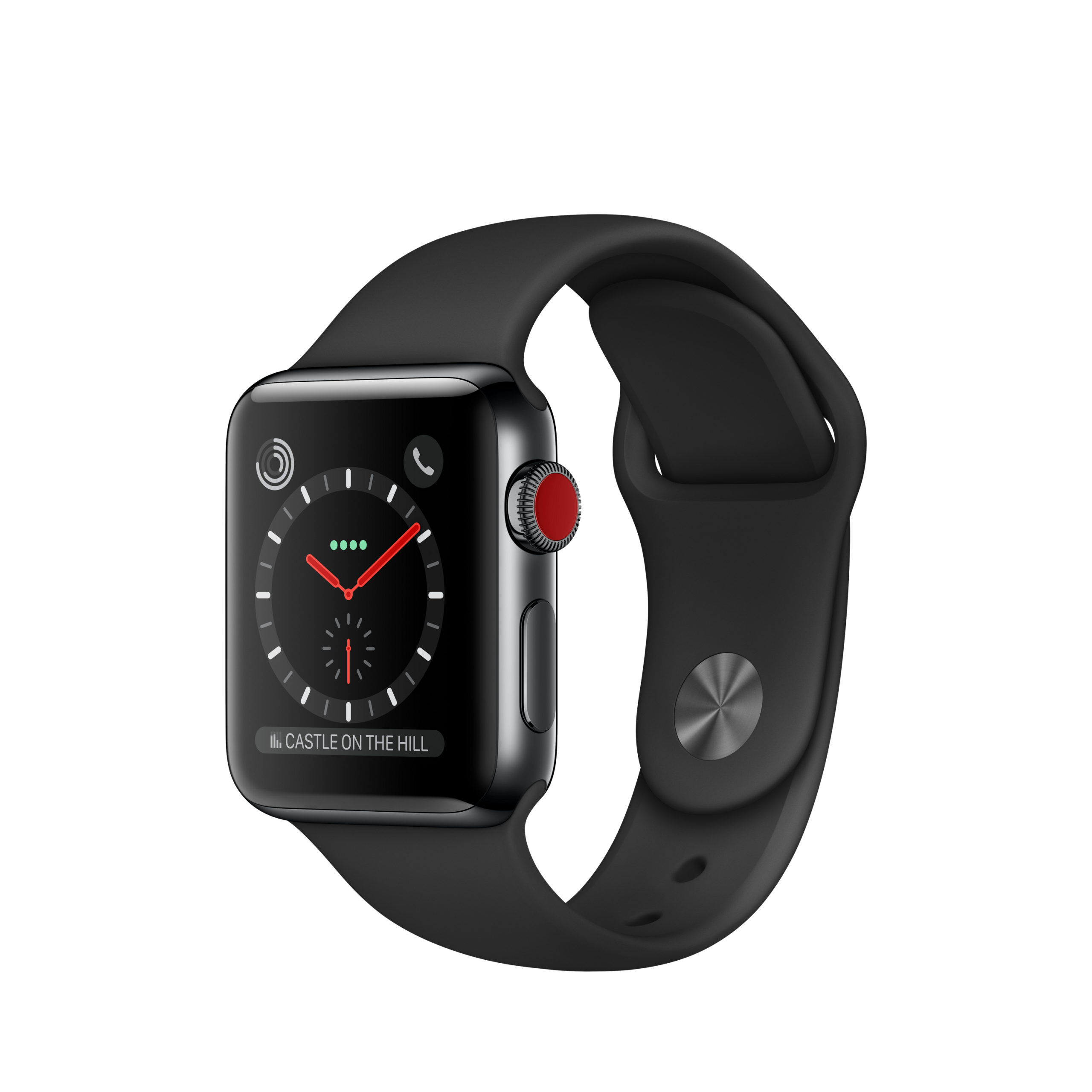 MQJW2LL/A - $173 - Apple Watch Series 3 38mm GPS + Cellular Space BLACK