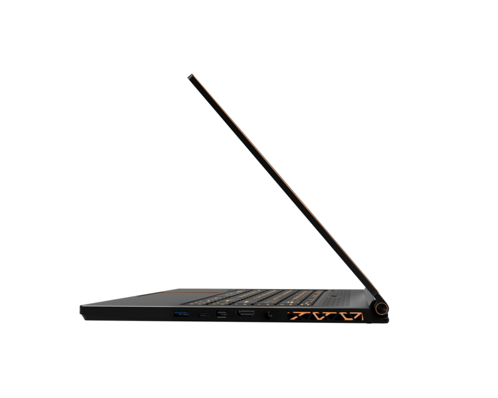 MSI GS65 Stealth THIN-047 Core™ i7-8750H 2.2GHz 256GB SSD 16GB 15.6" (1920x1080) BT WIN10 Webcam NVIDIA® GTX 1060 6144MB MATTE BLACK GOLD DIAMOND CUT - Image 3