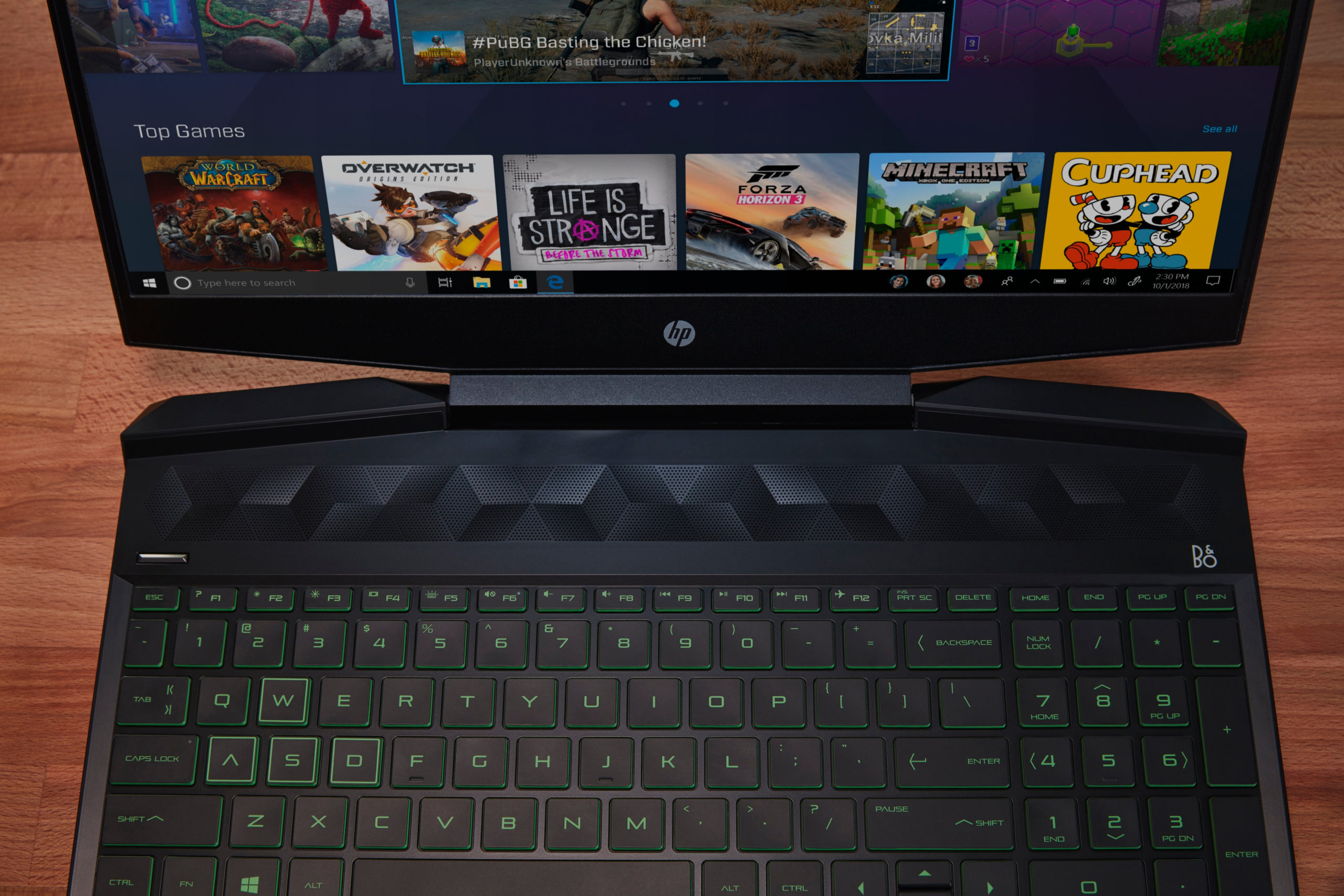 HP Pavilion 15-DK0051 GAMING Core™ i5-9300H 2.4GHz 256GB SSD 8GB 15.6" (1920x1080) MICRO-EDGE BT WIN10 Webcam NVIDIA® GTX 1050 3072MB SHADOW BLACK Backlit Keyboard - Image 2