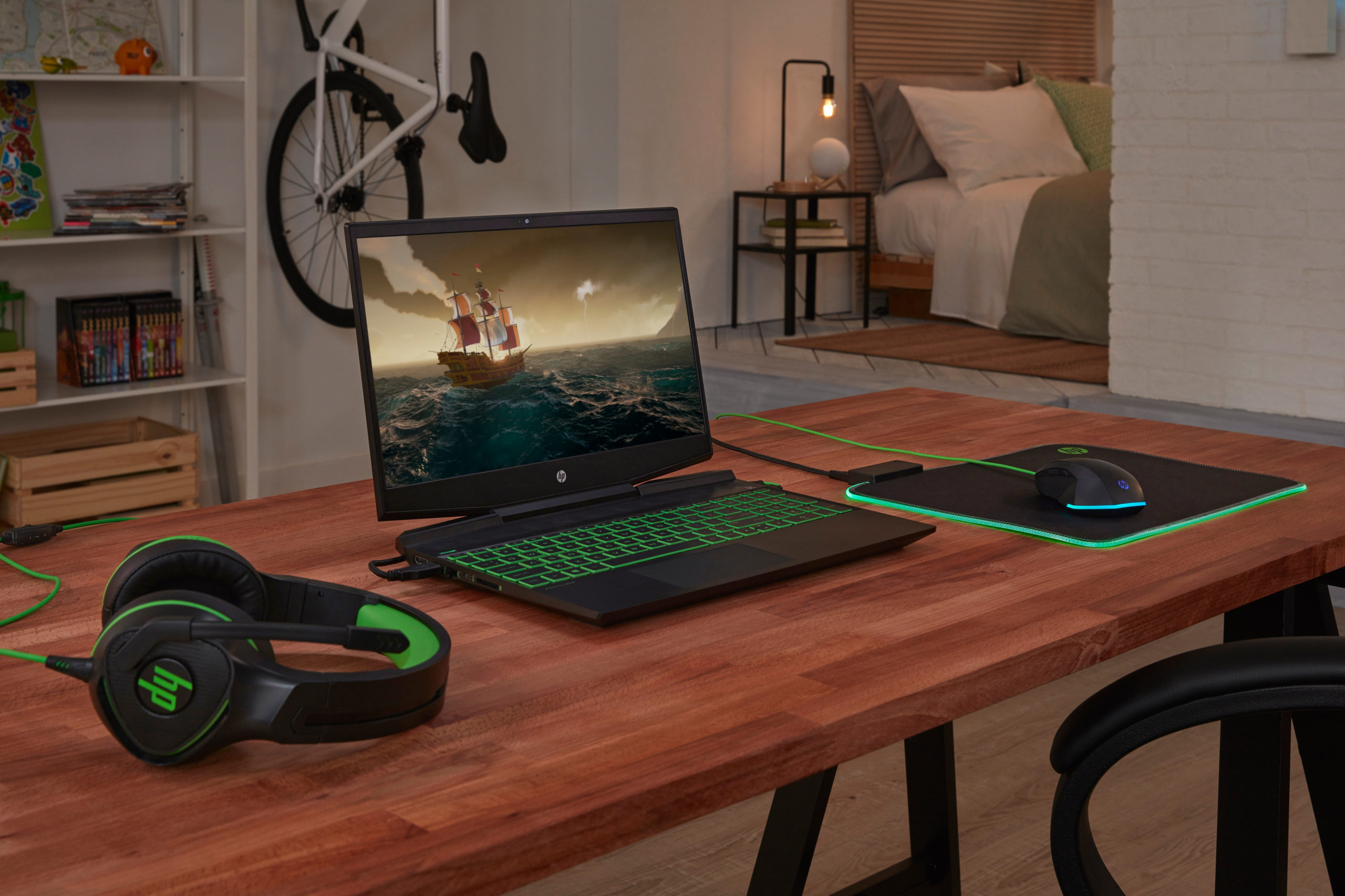 HP Pavilion 15-DK0051 GAMING Core™ i5-9300H 2.4GHz 256GB SSD 8GB 15.6" (1920x1080) MICRO-EDGE BT WIN10 Webcam NVIDIA® GTX 1050 3072MB SHADOW BLACK Backlit Keyboard - Image 5