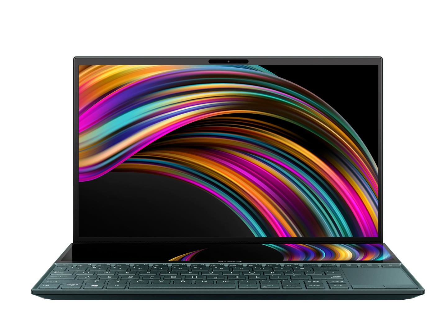 Asus Zenbook Duo UX481FA-DB71T Core™ i7-10510U 1.8GHz 512GB SSD 8GB 14" (1920x1080) TOUCHSCREEN BT WIN10 Pro Webcam Backlit Keyboard CELESTIAL BLUE