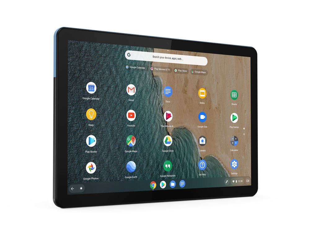 Lenovo Duet Chromebook 2-in-1 MediaTek P60T 2.0GHz 64GB eMMC 4GB 10.1" (1920x1200) BT CHROME OS 2 Webcams ICE BLUE/IRON GRAY W/ Detachable Keyboard