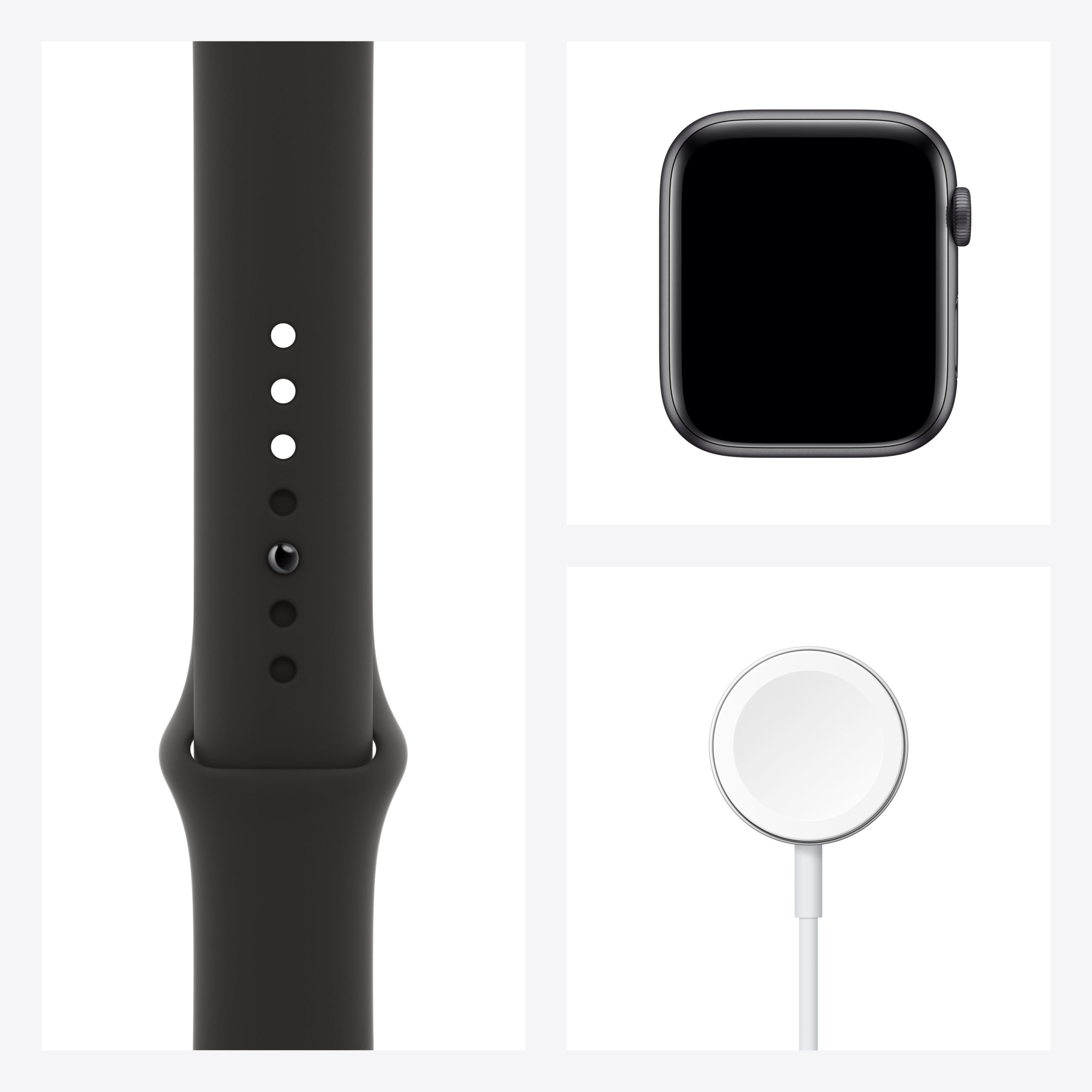 Apple Watch Series 6 40mm Space Gray Aluminum Case with Black Sport Band - Image 7