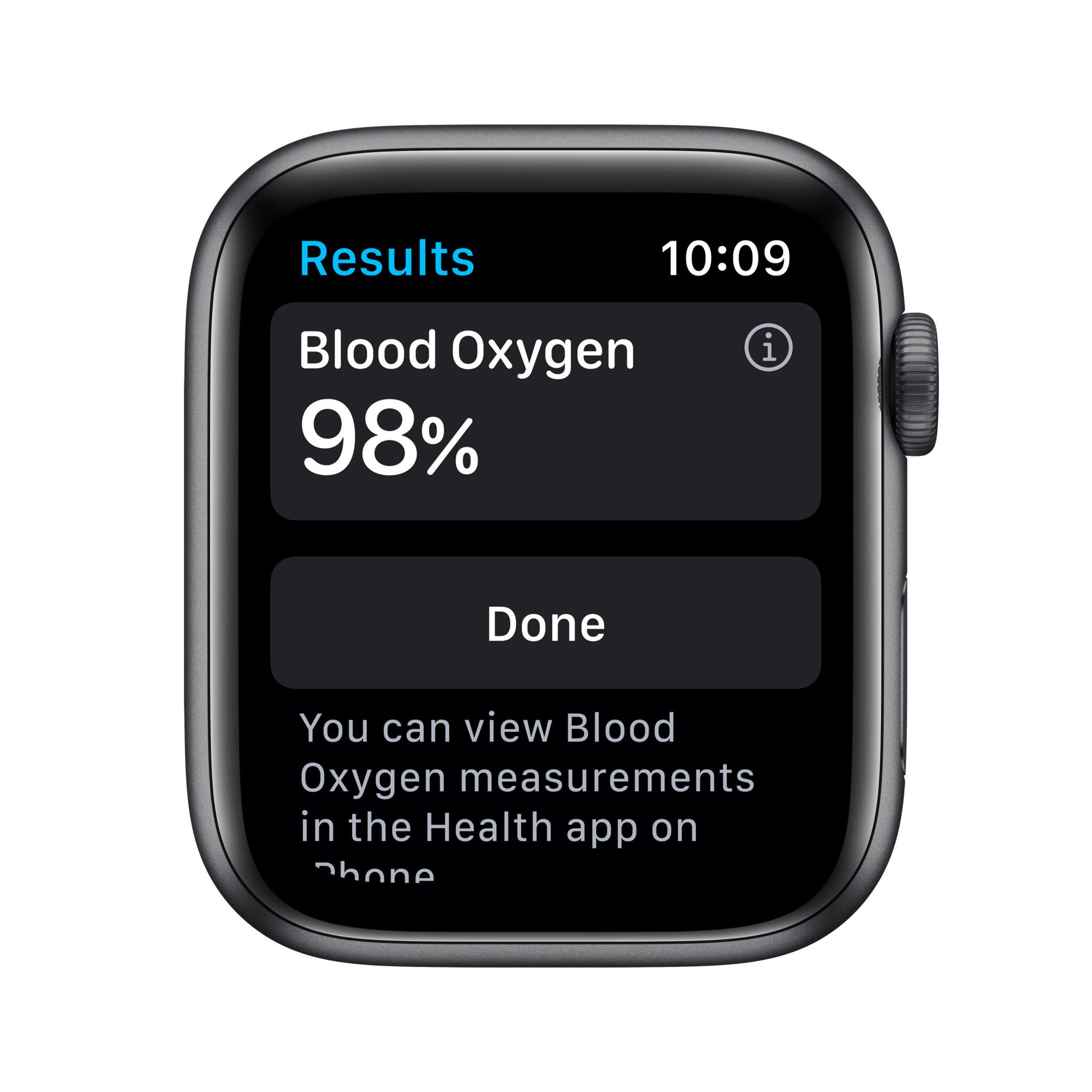 Apple Watch Series 6 40mm Space Gray Aluminum Case with Black Sport Band - Image 3