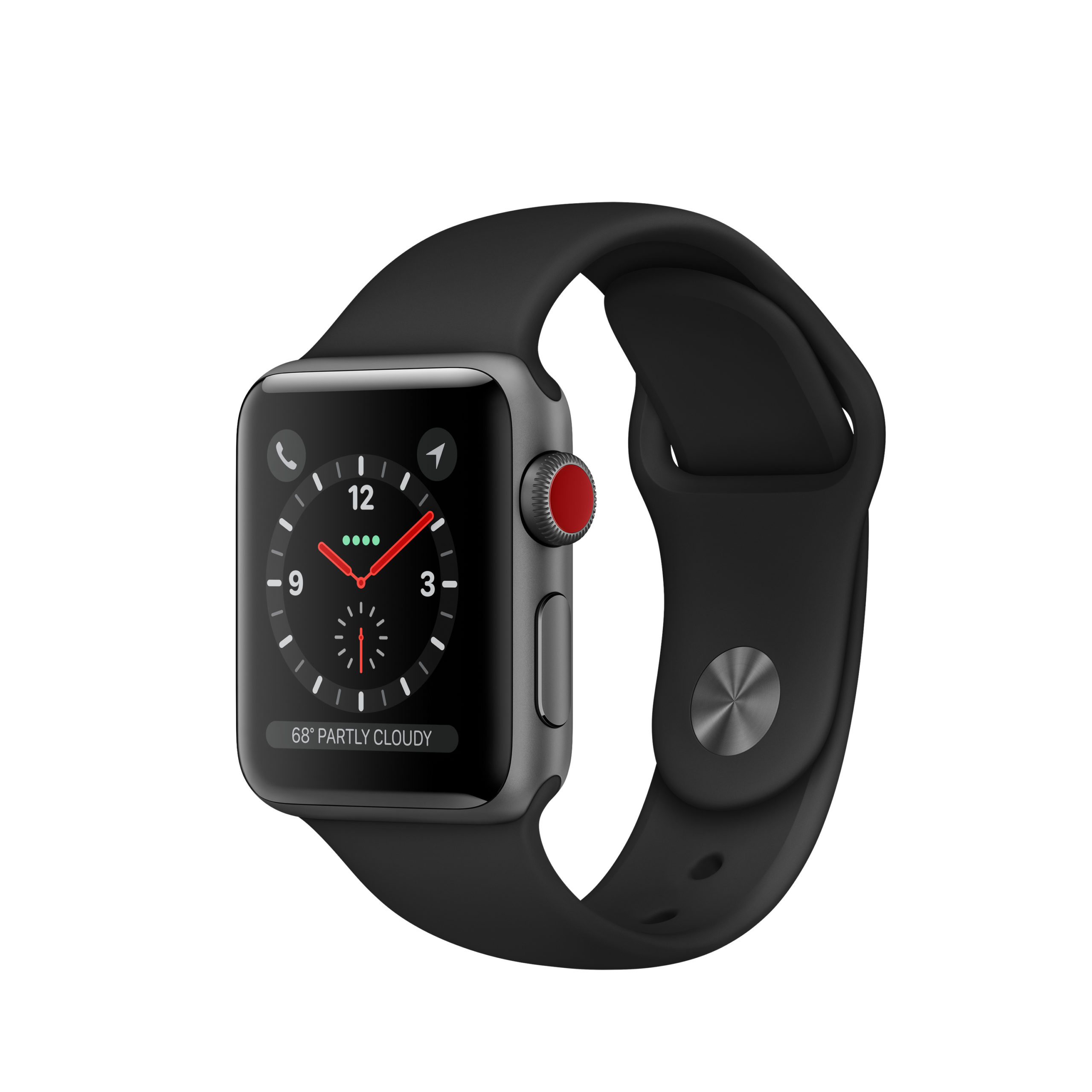 MTGH2LL/A - $180 - Apple Watch Series 3 (GPS + Cell) 38mm Space Gray