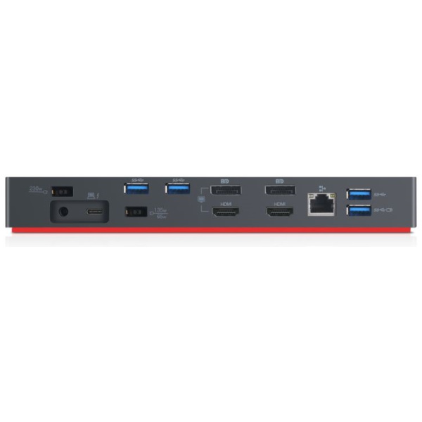 40AN0135US - $224 - Lenovo USA ThinkPad Thunderbolt 3 Dock Gen 2 135W  (40AN0135US) Dual UHD 4K Display Capability, 2 HDMI, 2 DP, USB-C, USB ,  Black