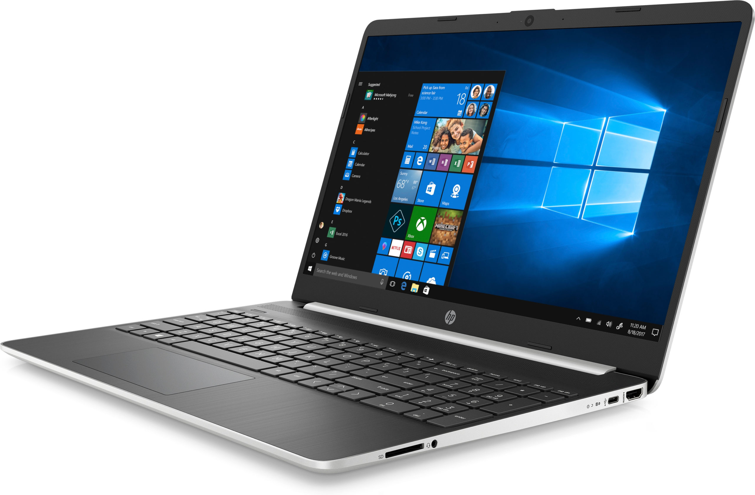 HP 15-DY1018 Core™ i5-1035G1 1.0GHz 512GB SSD 8GB 15.6" (1366x768) BT WIN10 Webcam - Image 2