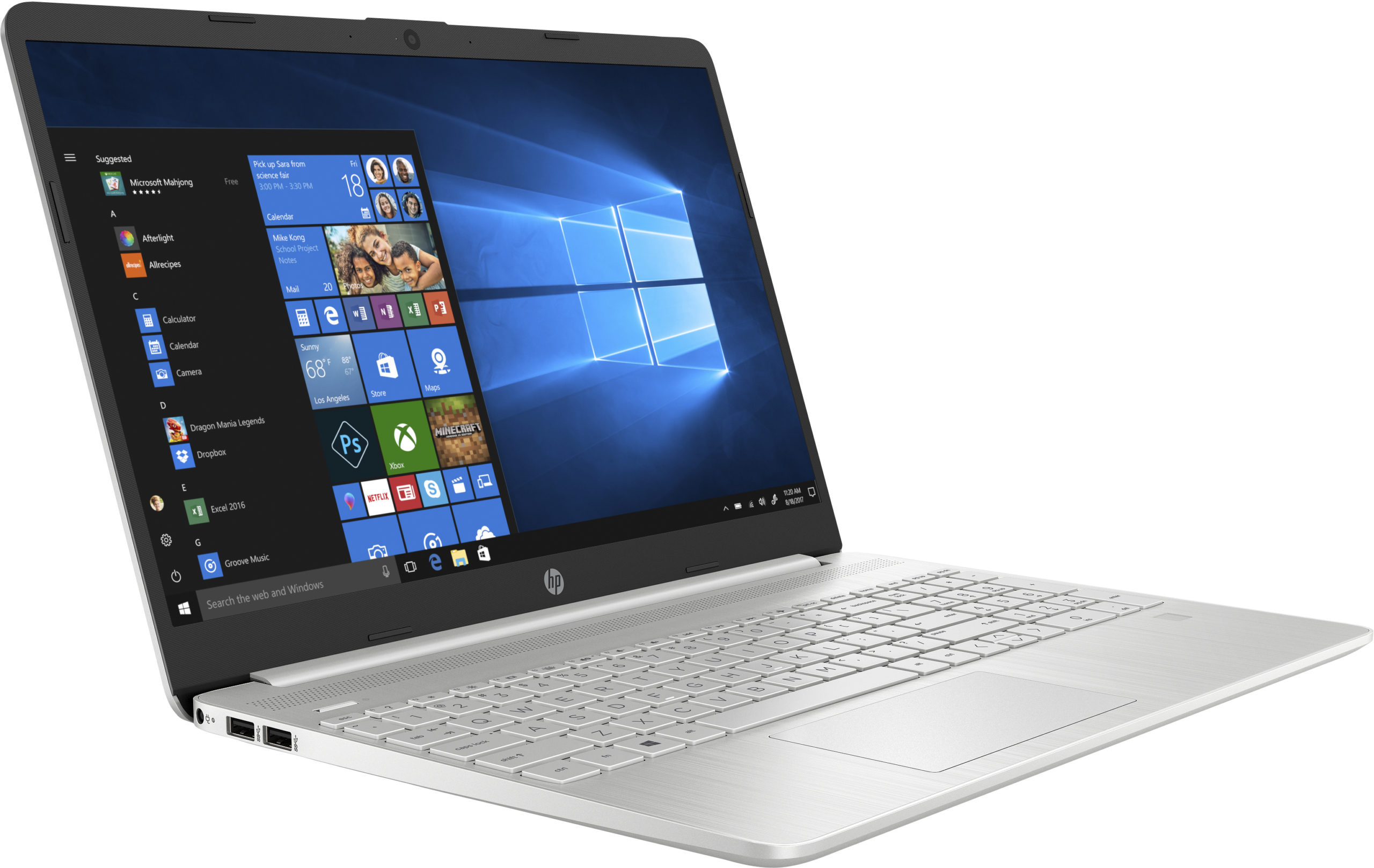 HP 15-DY1091 Core™ i3-1005G1 1.2GHz 256GB SSD 8GB 15.6" (1366x768) BT WIN10 Webcam NATURAL SILVER - Image 3