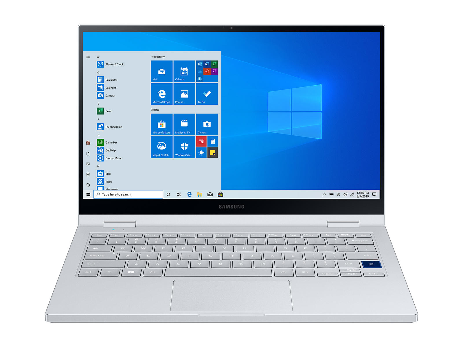 Samsung Galaxy Book Flex Alpha 2-IN-1 Core™ i7-10510U 1.8GHz 512GB 12GB 13.3" QLED (1920x1080) TOUCHSCREEN BT WIN10 Backlit Keyboard FP Reader ROYAL SILVER