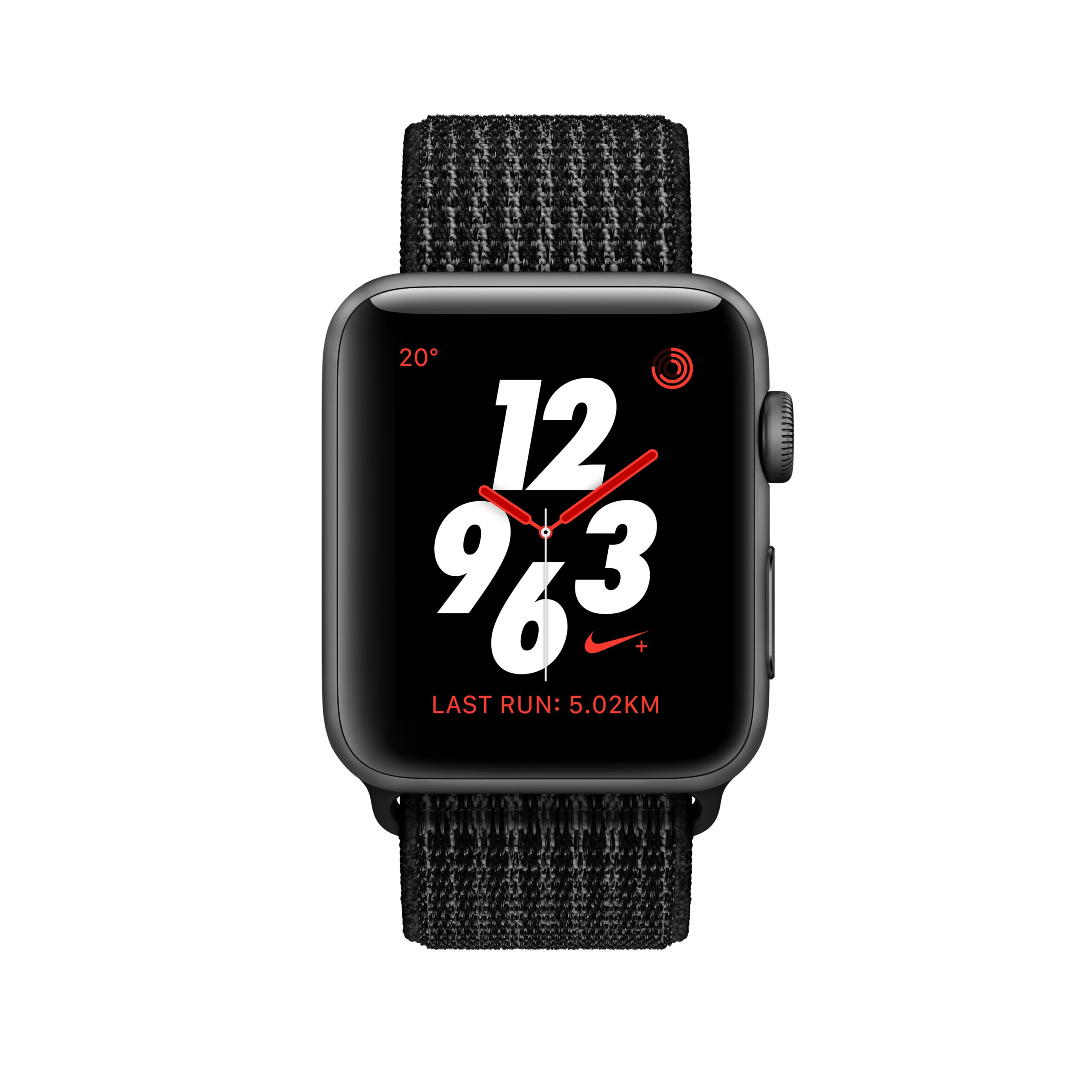 apple watch nike  series 3 gps  cellular aluminum case with anthracite sport band