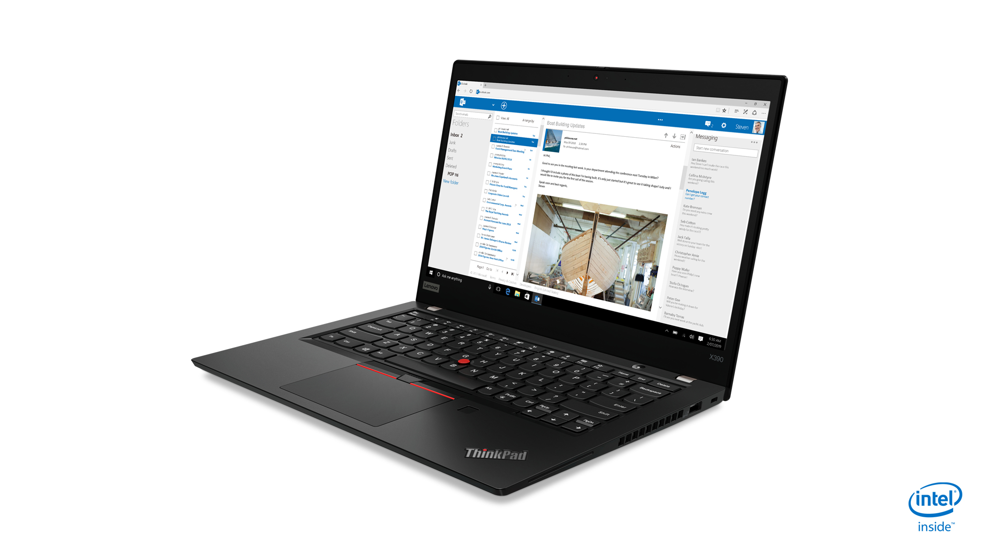 Lenovo ThinkPad X390 Core™ i5-10210U 1.6GHz 256GB SSD 8GB 13.3" (1920x1080) TOUCHSCREEN BT WIN10 Pro Webcam BLACK Backlit Keyboard - Image 4
