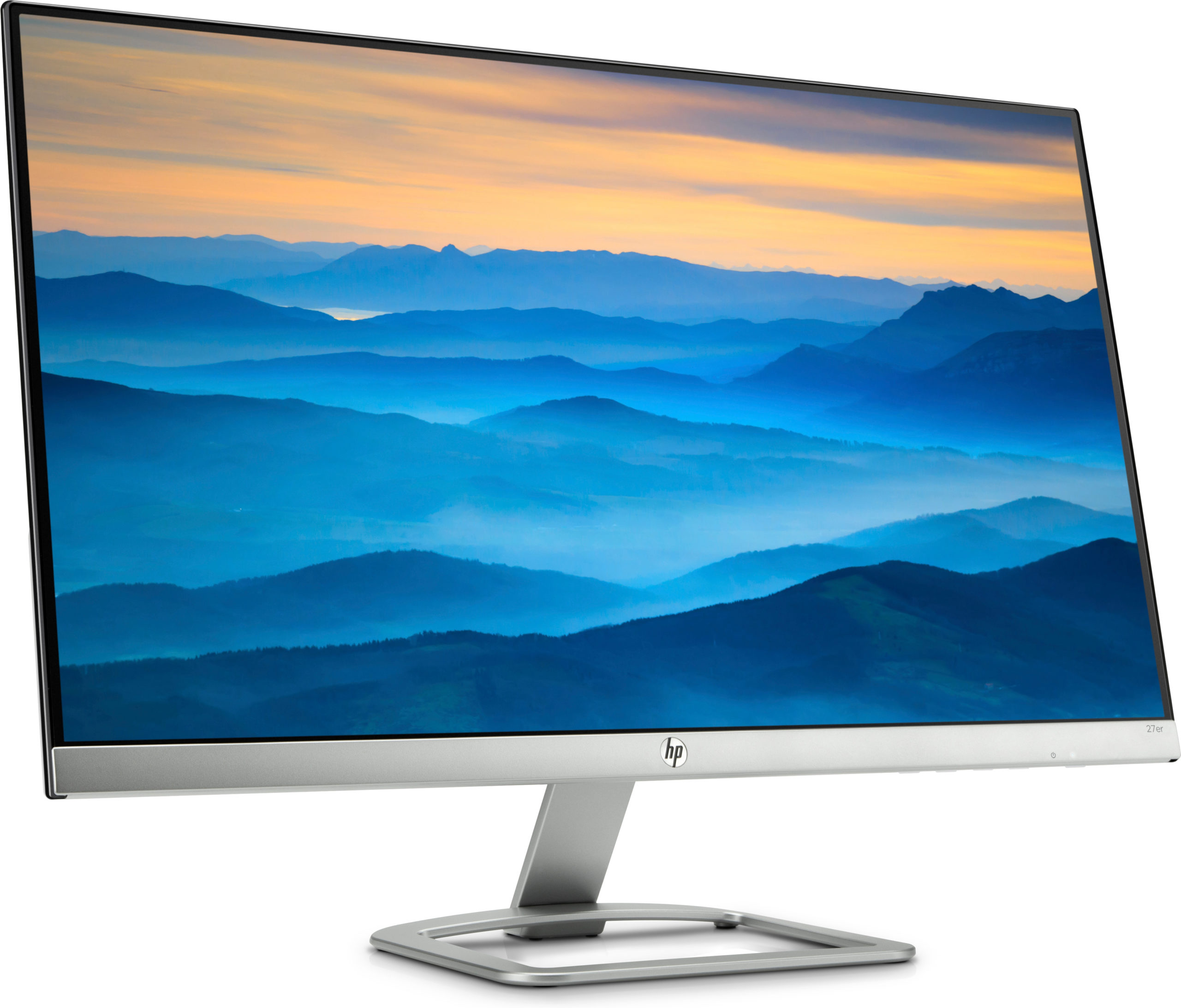HP 27ER 27" (1920x1080) 60Hz 6ms 250cd/m² 1000:1 100-240 VAC 16:9 LED Monitor SILVER / WHITE - Image 3