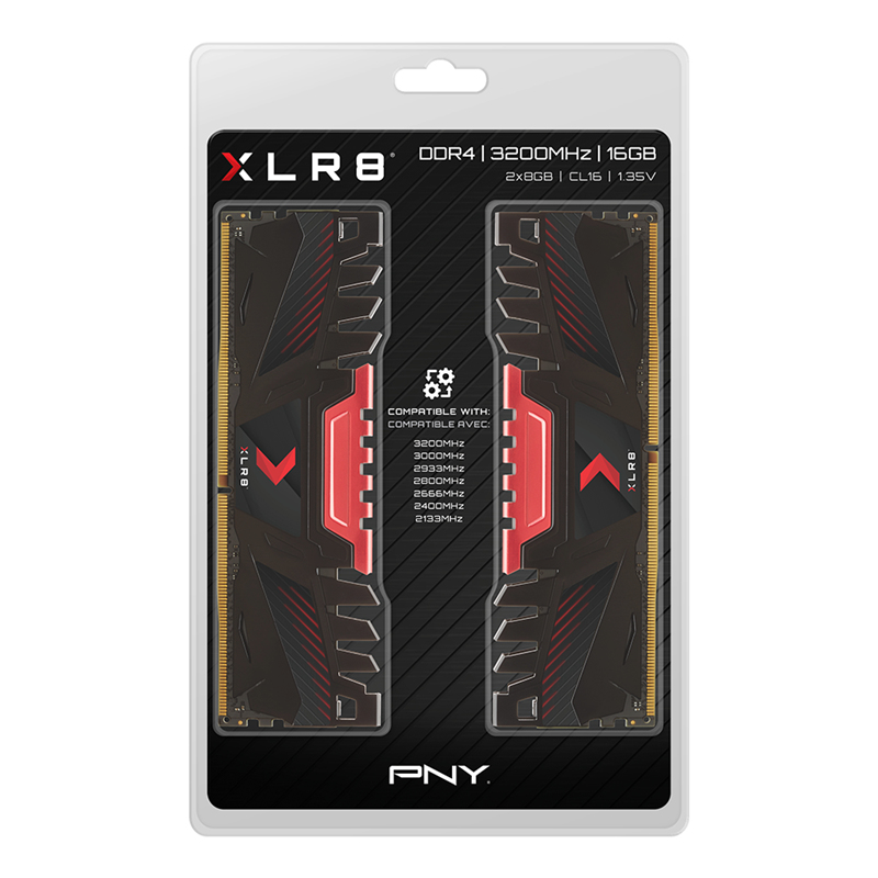 PNY Memory MD16GK2D4320016AXR 16GB XLR8 Gaming DDR4 3200MHz Desktop Memory Kit - Image 4