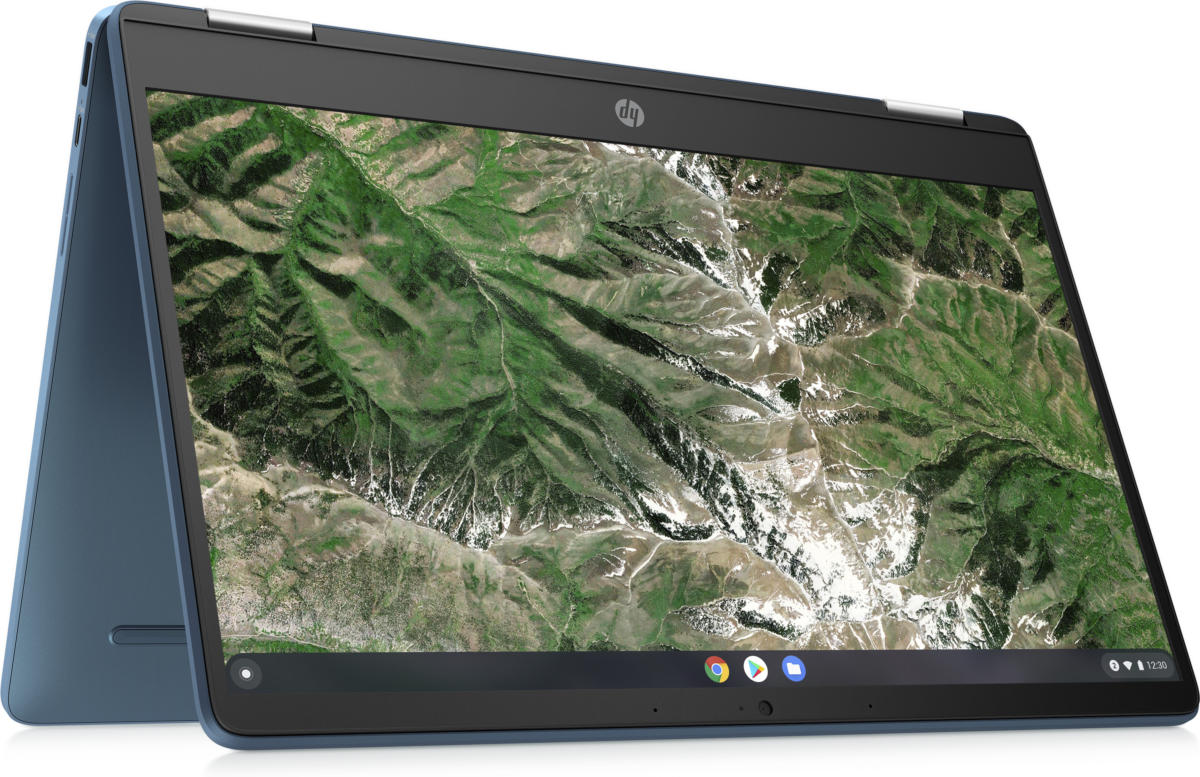 HP Chromebook x360 14A-CA0030 2-IN-1 Celeron® N4020 64GB eMMC 4GB 14" (1366x768) TOUCHSCREEN Chrome OS FOREST TEAL - Image 6