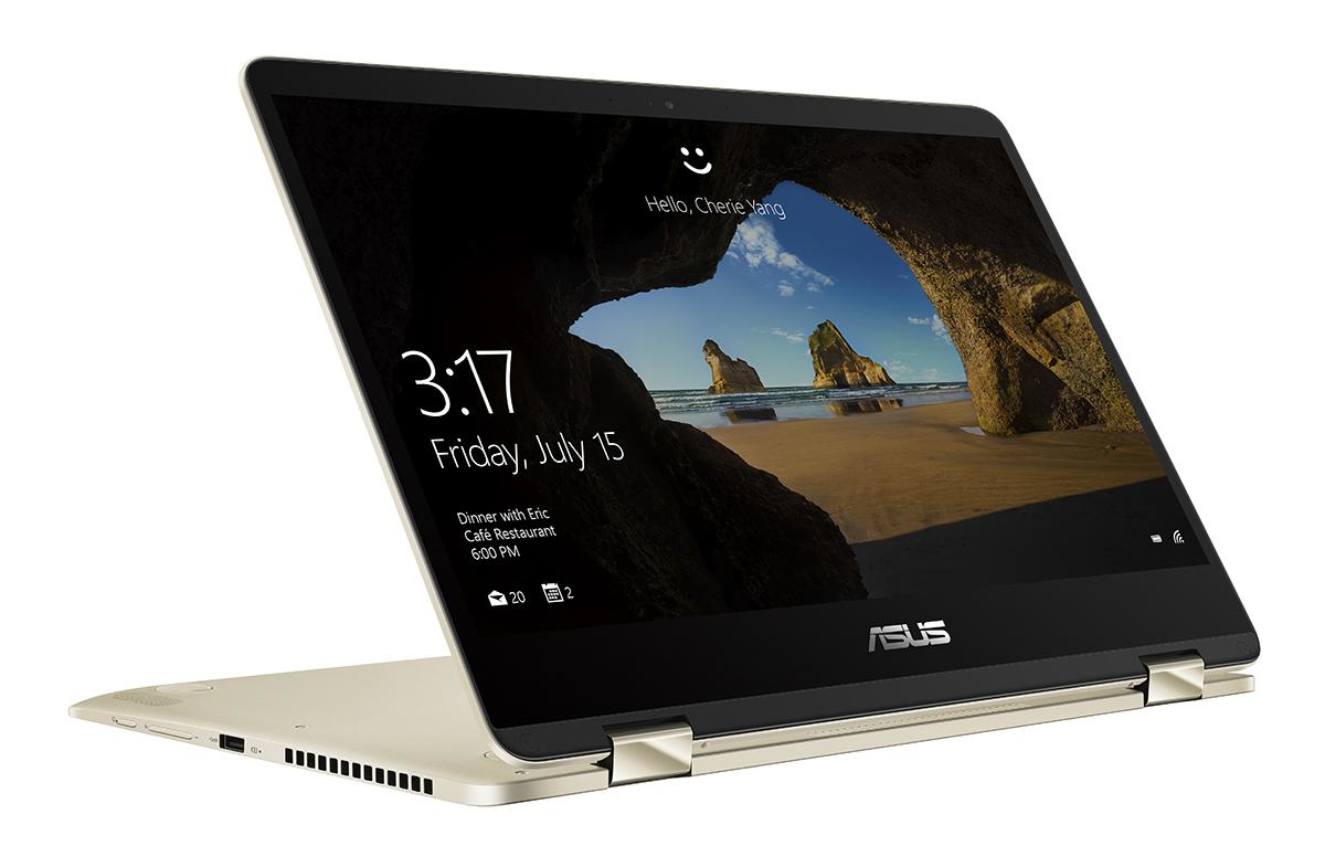 Asus Zenbook Flip UX461FN-WB74T Core™ i7-8565U 1.8GHz 512GB SSD 16GB 14" (1920x1080) TOUCHSCREEN BT WIN10 Webcam NVIDIA® MX150 2048MB ICICLE GOLD Backlit Keyboard FP Reader - Image 3