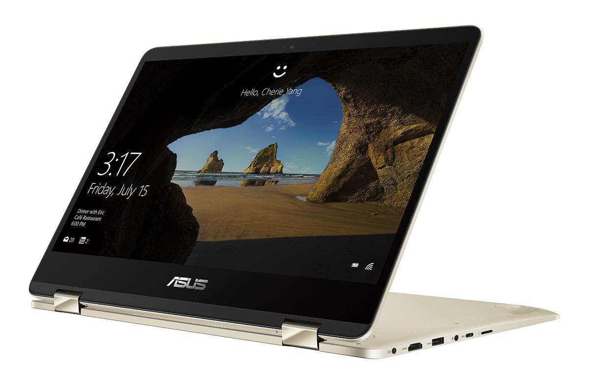 Asus Zenbook Flip UX461FN-WB74T Core™ i7-8565U 1.8GHz 512GB SSD 16GB 14" (1920x1080) TOUCHSCREEN BT WIN10 Webcam NVIDIA® MX150 2048MB ICICLE GOLD Backlit Keyboard FP Reader - Image 2