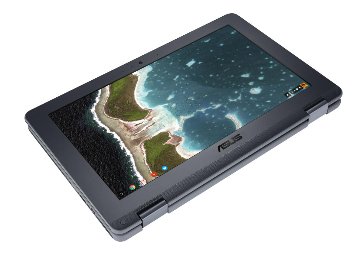 ASUS Chromebook Flip C213SA-YS02 2-IN-1 CONVERTIBLE Celeron® N3350 1.1GHz 32GB SSD 4GB 11.6" (1366x768) TOUCHSCREEN BT CHROME OS Webcam - Image 3
