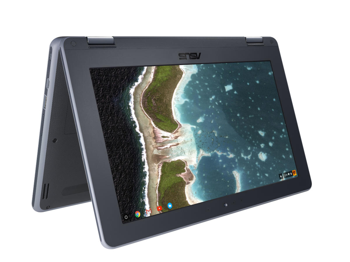 ASUS Chromebook Flip C213SA-YS02 2-IN-1 CONVERTIBLE Celeron® N3350 1.1GHz 32GB SSD 4GB 11.6" (1366x768) TOUCHSCREEN BT CHROME OS Webcam - Image 5