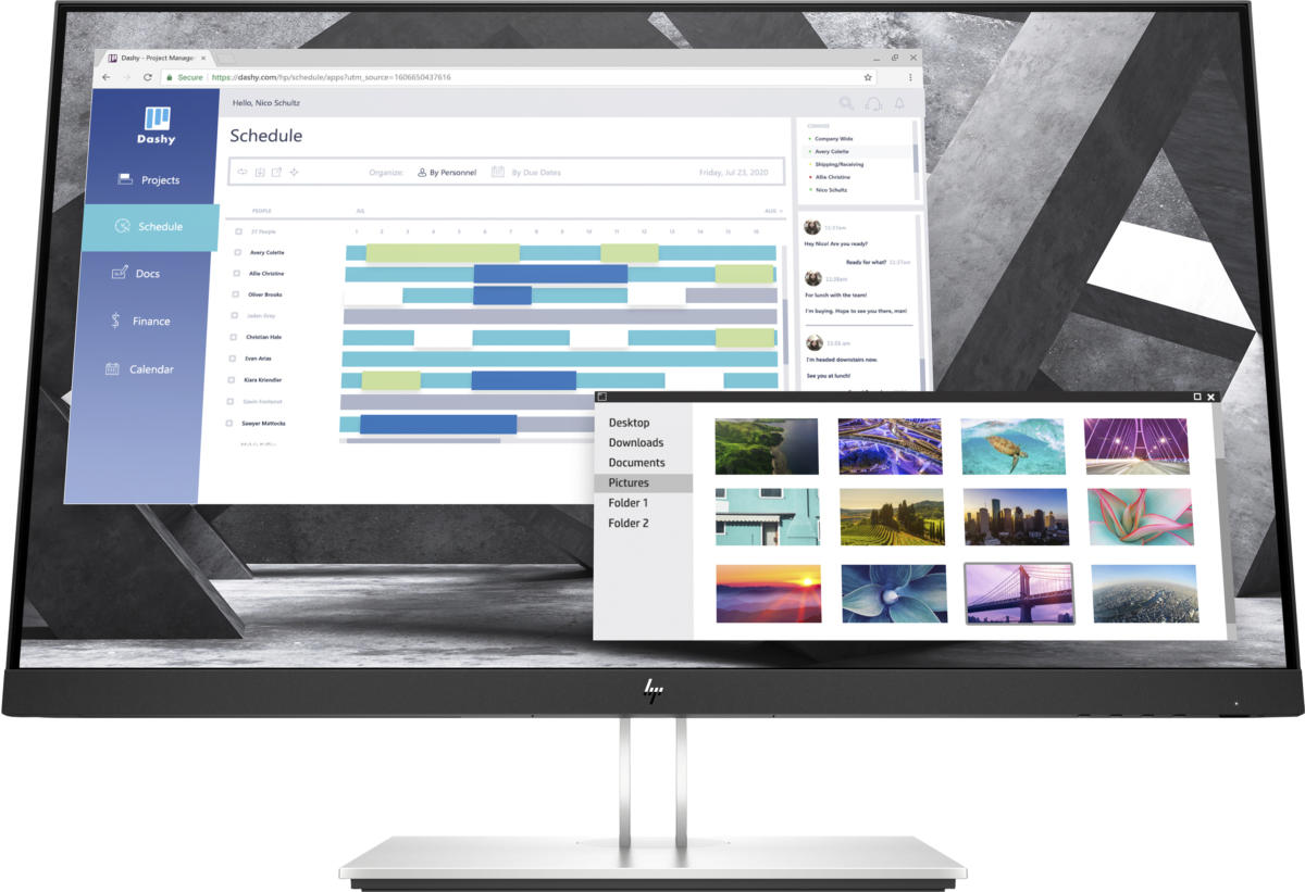 HP E27q G4 27" 27" QHD (2560x1440) IPS 60Hz 5ms 250cd/m² 1000:1 100-240VA 16:9 Monitor BLACK