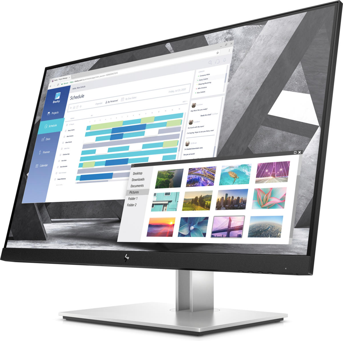 HP E27q G4 27" 27" QHD (2560x1440) IPS 60Hz 5ms 250cd/m² 1000:1 100-240VA 16:9 Monitor BLACK - Image 2
