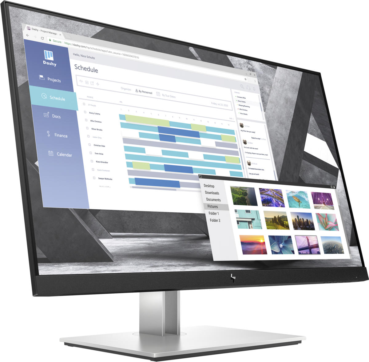 HP E27q G4 27" 27" QHD (2560x1440) IPS 60Hz 5ms 250cd/m² 1000:1 100-240VA 16:9 Monitor BLACK - Image 3