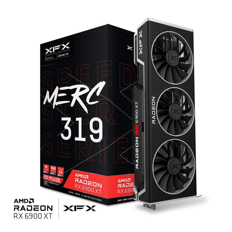 XFX Speedster MERC 319 AMD Radeon™ RX 6900 XT BLACK GAMING 16GB 256-Bit GDDR6 PCI Express 4.0 Graphics Card - Image 7