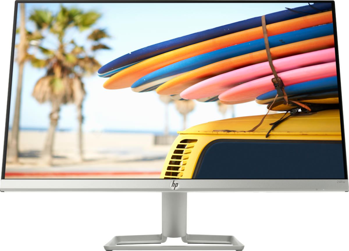 HP 24fw 24" Monitor 23.8" (1920x1080) IPS 75Hz 5ms 300cd/m² 1000:1 16:9 AC100-240V SILVER