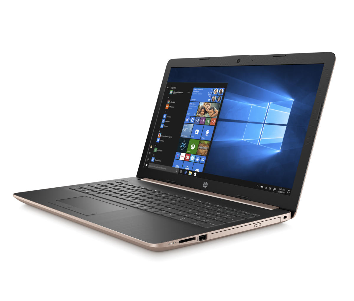 HP 15-DB1002 Notebook AMD Ryzen 5-3500U 2.1GHz 1TB HDD 8GB 15.6"(1366x768) BT WIN10 Webcam ROSE GOLD - Image 5