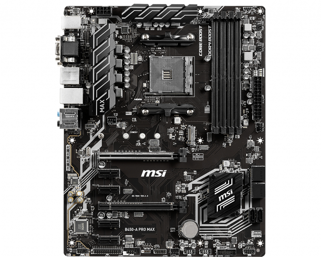 MSI B450APROMAX B450-A PRO MAX AMD AM4 DDR4 ATX Retail