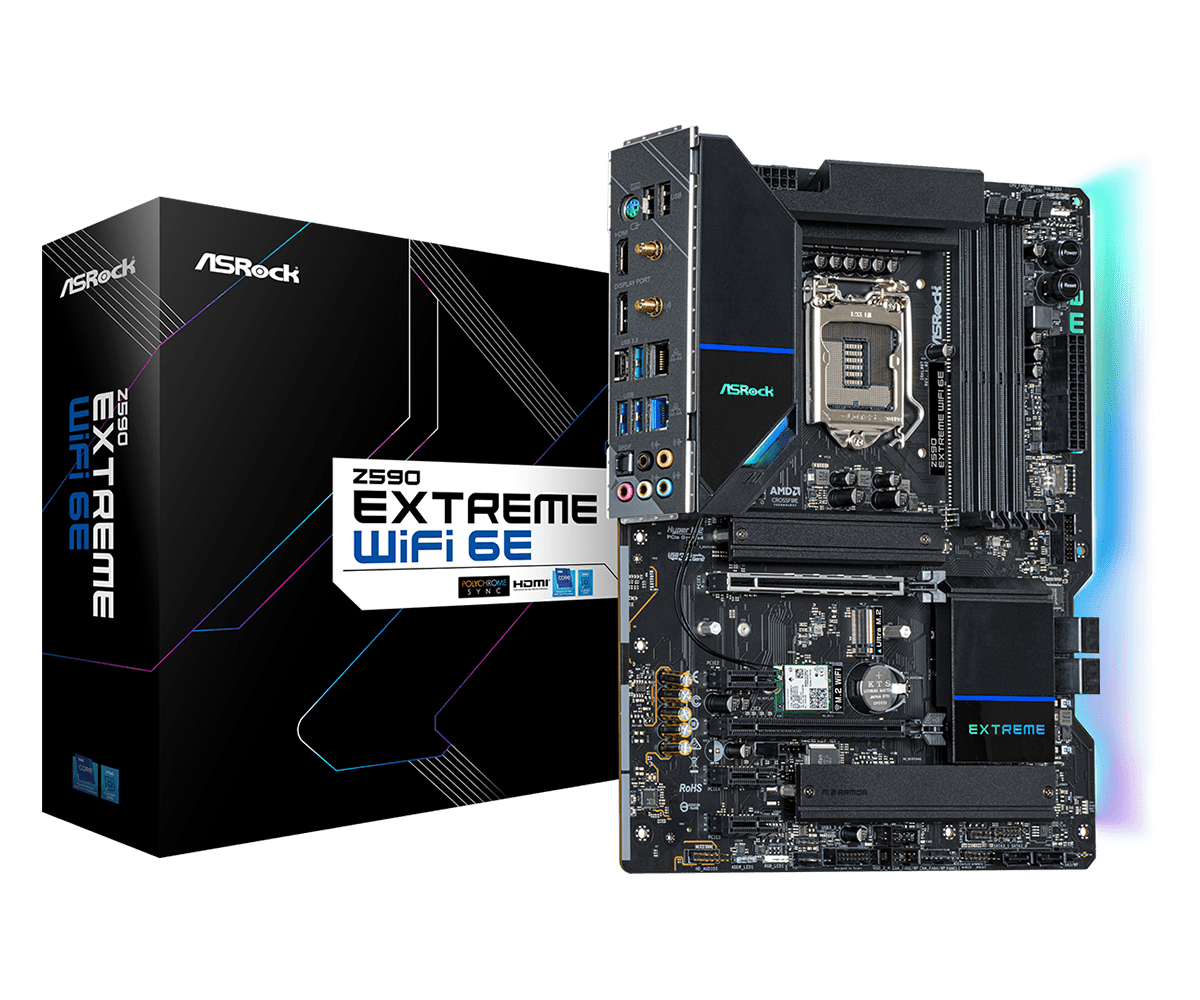 ASRock Z590 EXTREME WIFI 6E LGA1200 DDR4 PCIe ATX Retail - Image 3