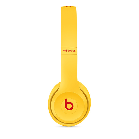 Beats Solo 3 Wireless On-Ear Headphones - Club Yellow - Image 2