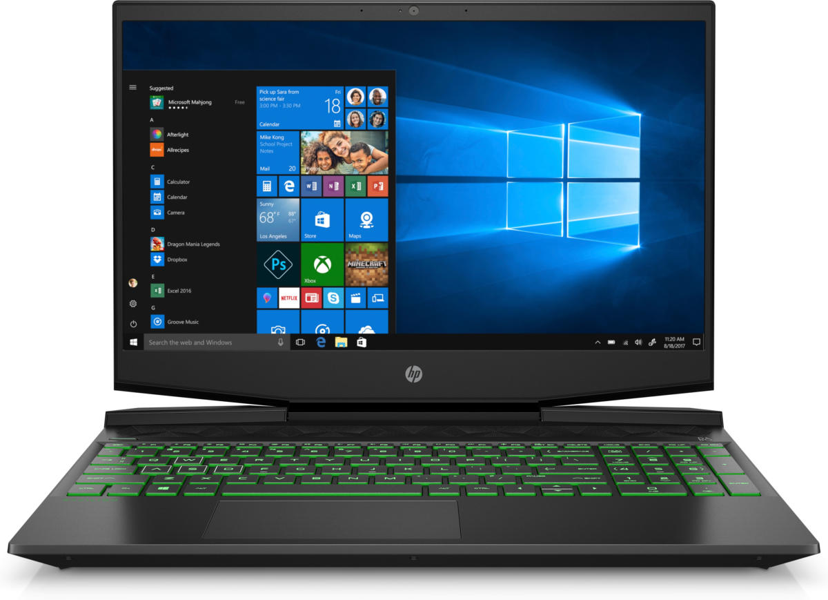 HP Pavilion 15-DK1056 GAMING Core™ i5-10300H 2.5GHz 256GB SSD 8GB 15.6" (1920x1080) MICRO-EDGE BT WIN10 Webcam NVIDIA® GTX 1650 4096MB Backlit Keyboard