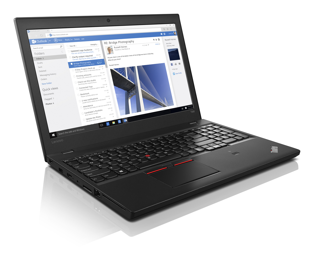 Lenovo ThinkPad T560 Core™ i5-6300 2.4GHz 240GB SSD 8GB 15.6" (1920x1080) BT WIN10 FP Reader Backlit Keyboard - Image 3