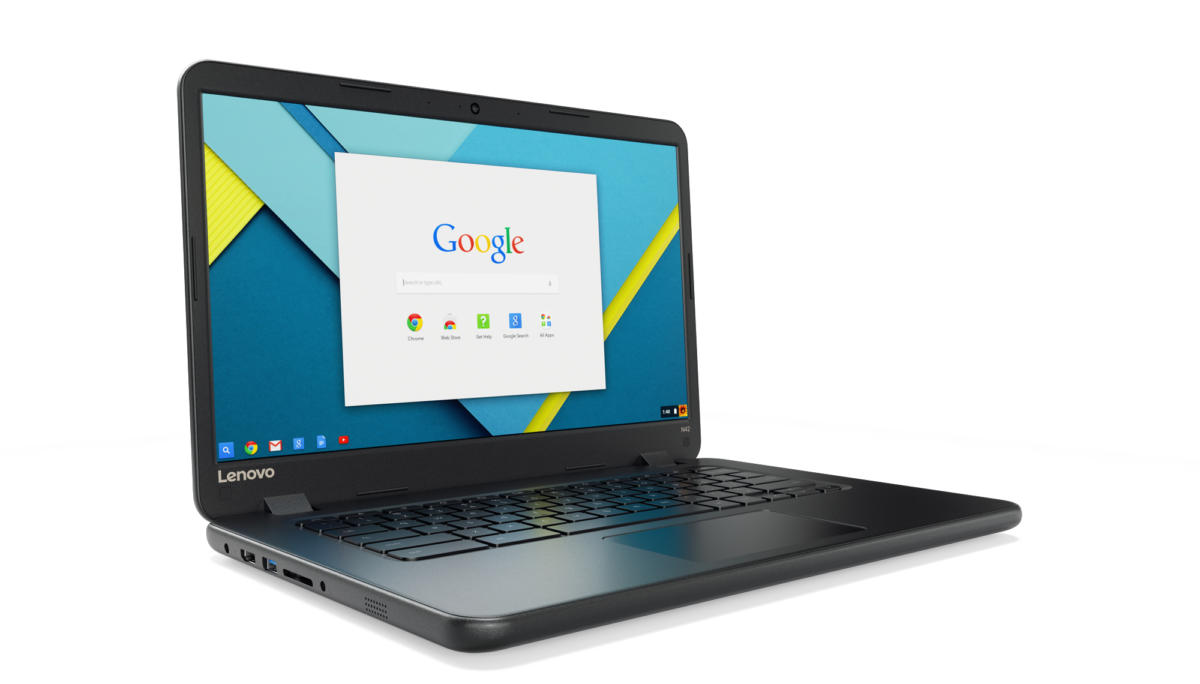 Lenovo N42-20T Chromebook Celeron® Dual-Core N3060 1.6GHz 16GB eMMC 4GB 14" (1366x768) TOUCHSCREEN BT CHROME OS Webcam BLACK