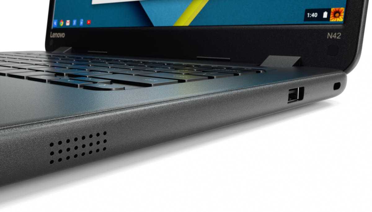Lenovo N42-20T Chromebook Celeron® Dual-Core N3060 1.6GHz 16GB eMMC 4GB 14" (1366x768) TOUCHSCREEN BT CHROME OS Webcam BLACK - Image 4