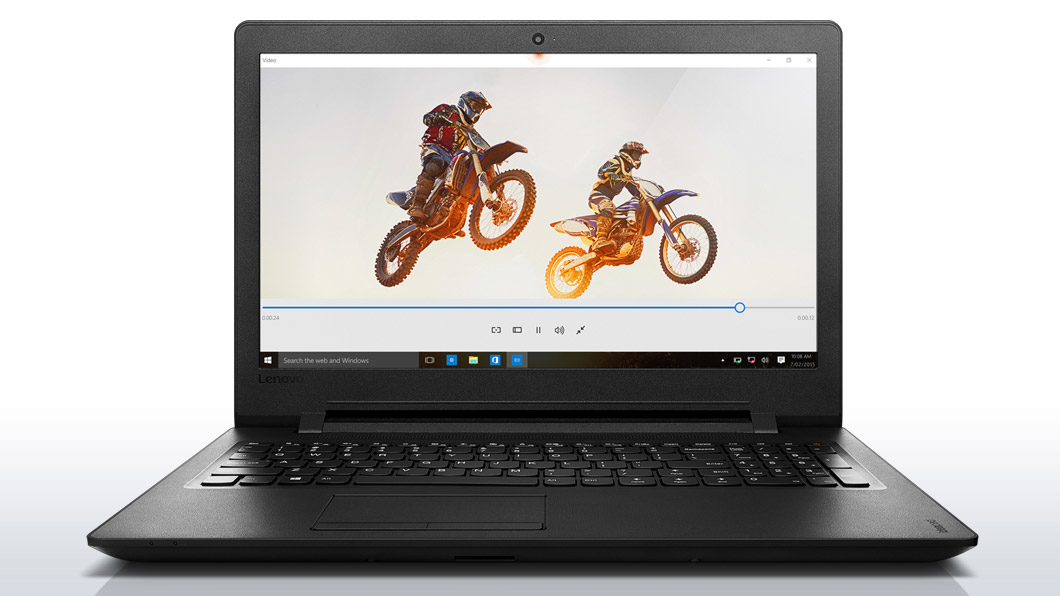 Lenovo 110-15IBR Celeron® Dual-Core N3060 1.6GHz 500GB 4GB 15.6in (1366x768) DVD-RW BT WIN10 Webcam BLACK