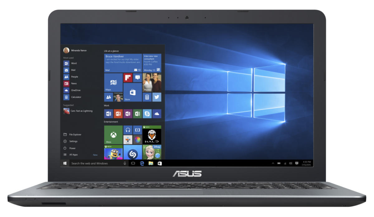 ASUS VivoBook X540SA Pentium® N3700 1.6GHz 500GB 4GB 15.6" (1366x768) BT WIN10 Webcam SILVER - Image 6
