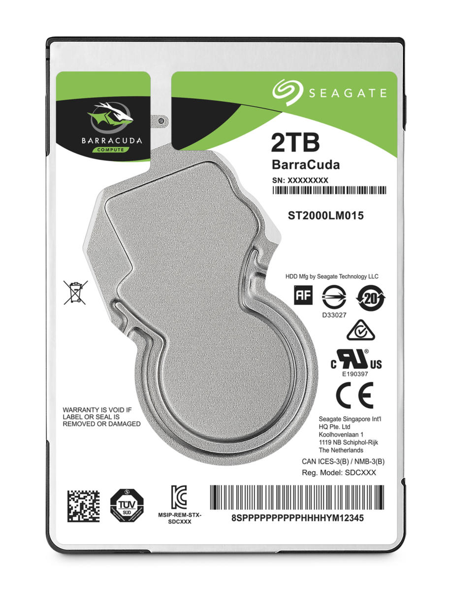Seagate ST2000LM015 2.5" 2TB 5400RPM SAS 6Gb/s Hard Disk Drive (HDD) SILVER