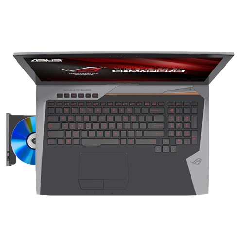 Asus ROG G752VS-XS74K Core™ i7-7820HK 2.9GHz 1TB+512GB SSD 16GB 17.3in (1920x1080) DVD-RW BT WIN10 Pro Webcam NVIDIA® GTX 1070 8192MB BLACK Backlit Keyboard - Image 3
